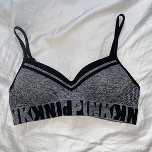 Grey Sketch Sports Bra from Pink w/ light padding